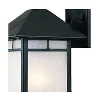 Petite Frosted Glass Lantern Wall Light – Timeless Lighting for Exterior Spaces
