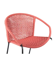 Set of Two Metal Dining Chairs – Outdoor Seating for Deck, Porch & Garden