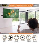 ProMounts Full Motion Tv Wall Mount for TVs 37" to 92" Up to 88 lbs