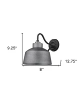 Pebbled Bowl Shape Outdoor Wall Light for Porch and Patio Lighting