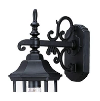 Domed Hanging Glass Lantern Wall Light for Entryway Patio or Hallway