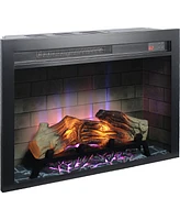 28 inch Electric Fireplace Insert, multicolored flames