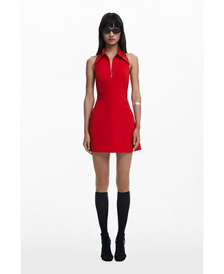 Desigual Women's Short dress with zipper and lapel