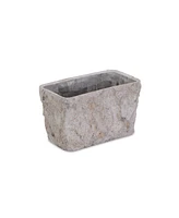 Speckle Glaze Cement Rectangular Pot Planter – Indoor & Outdoor Decorative Pot