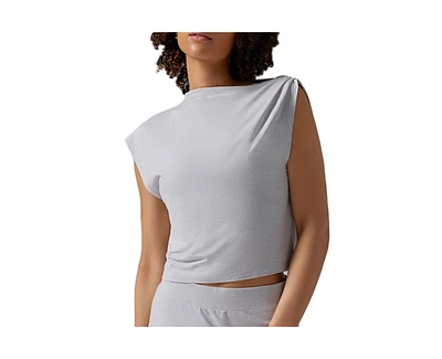 Tavi Women's Brushed Tec Knit Asymmetrical Tee