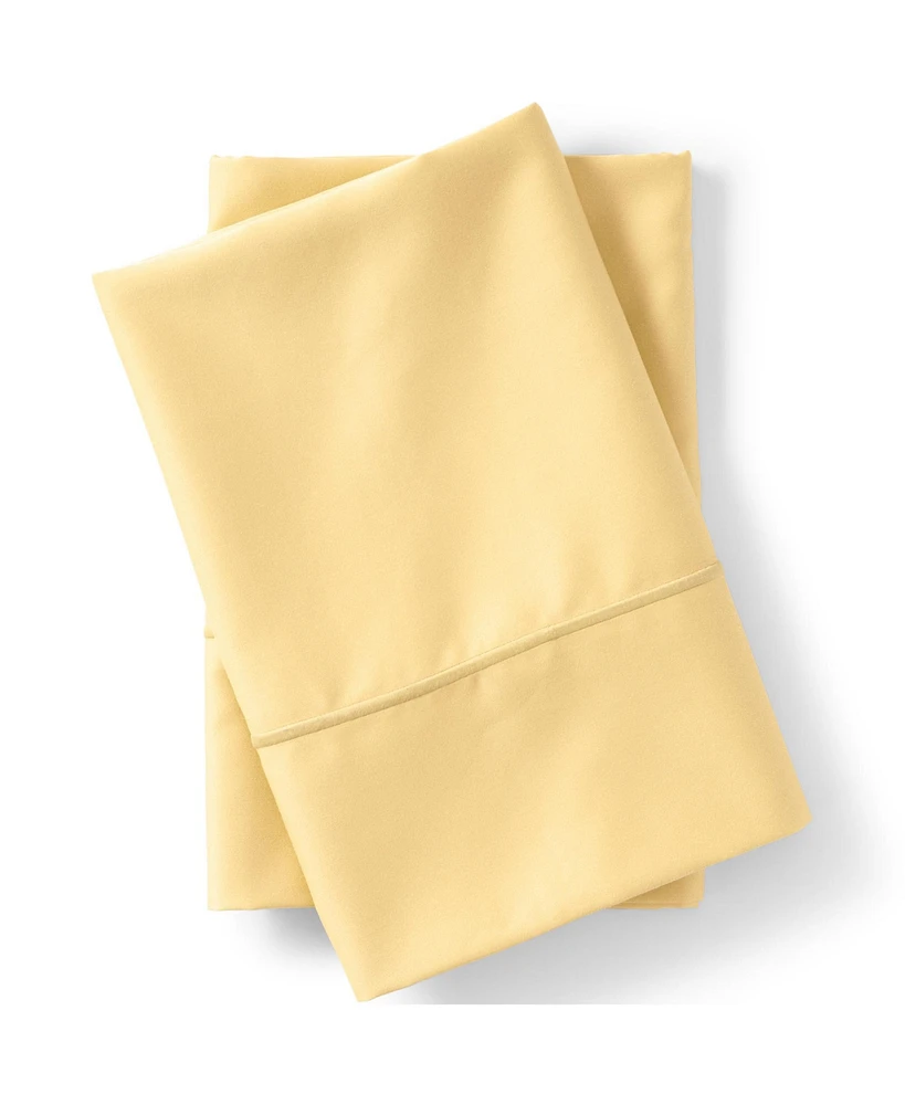 Lands' End 400 Thread Count Premium Supima Cotton No Iron Sateen Pillowcases