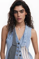 Desigual Women's Patchwork denim vest