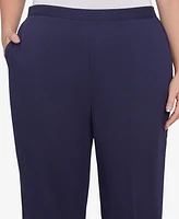 Alfred Dunner Plus Land of The Free Star-Studded Capri Pants