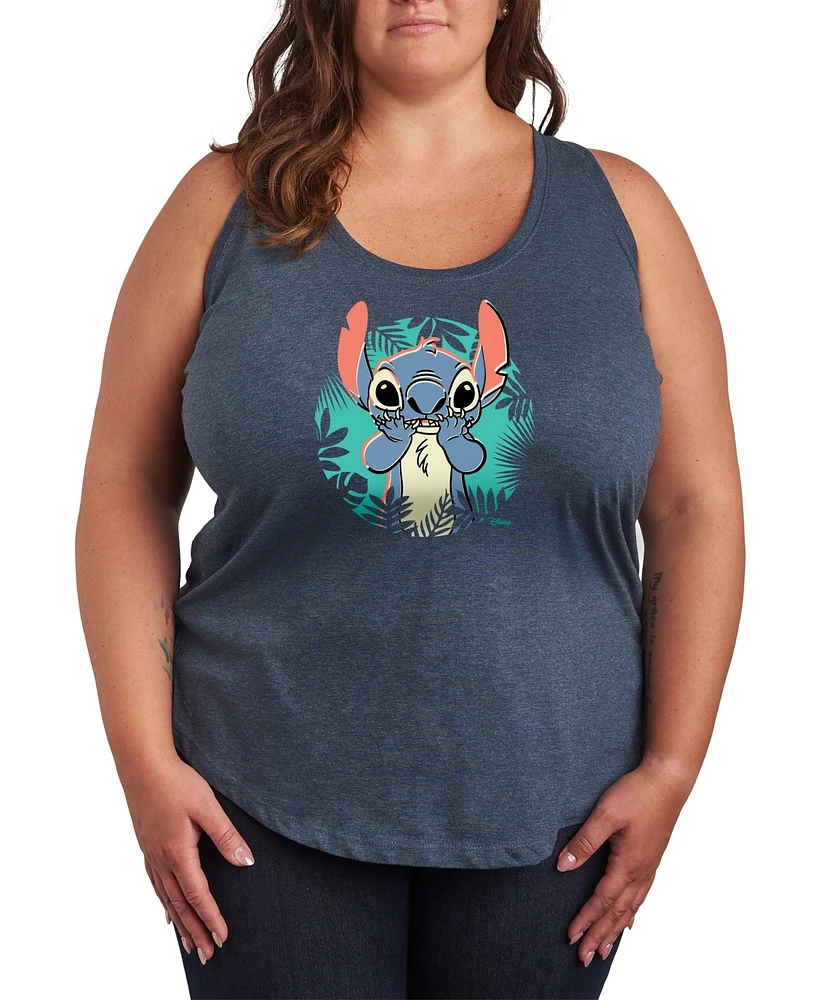 Hybrid Apparel Plus Lilo Stitch Graphic Tank Top