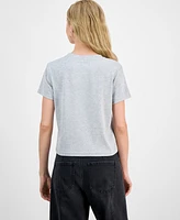 Freeze 24-7 Juniors' Embroidered Snoopy Baby T-Shirt
