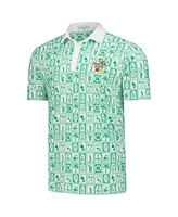 Smith & Quinn Men's Green Arnold Palmer Invitational Geo Print Smitty Polo Shirt