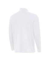 Antigua Men's White Georgia Bulldogs Reprocess Quarter-Zip Top
