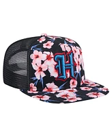 New Era Men's Navy Houston Texans Adventure Pattern Golfer Snapback Hat
