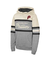 Mitchell & Ness Men's Cream Philadelphia Phillies Head Coach Pullover Hoodie