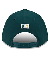 New Era Men's Green Athletics Player Replica 9FORTY Adjustable Hat