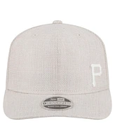 New Era Men's Light Beige Pittsburgh Pirates Flawless 9SEVENTY Stretch-Snap Hat