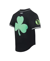 Pro Standard Men's Black Boston Celtics 2024/25 City Edition Mesh Baseball Jersey