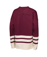 Mitchell & Ness Big Boys and Girls Burgundy Colorado Avalanche Chainstitch Heavyweight Long Sleeve Top