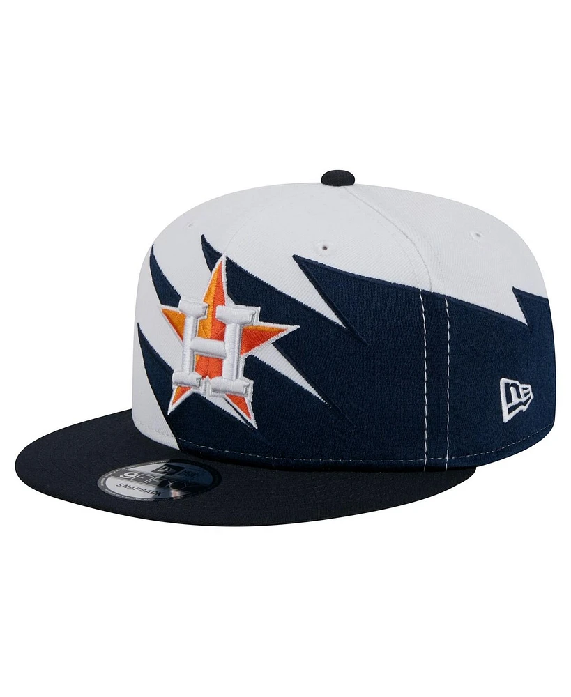 New Era Men's Navy/White Houston Astros Jagged 9FIFTY Snapback Hat