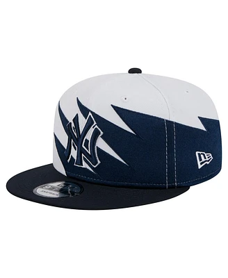 New Era Men's Navy/White New York Yankees Jagged 9FIFTY Snapback Hat