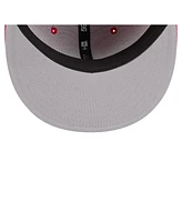New Era Men's Red Philadelphia Phillies Overlap 59FIFTY Fitted Hat