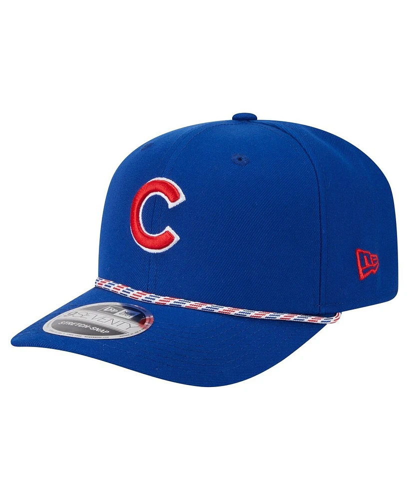 New Era Men's Royal Chicago Cubs Multi-Rope 9SEVENTY Stretch-Snap Hat