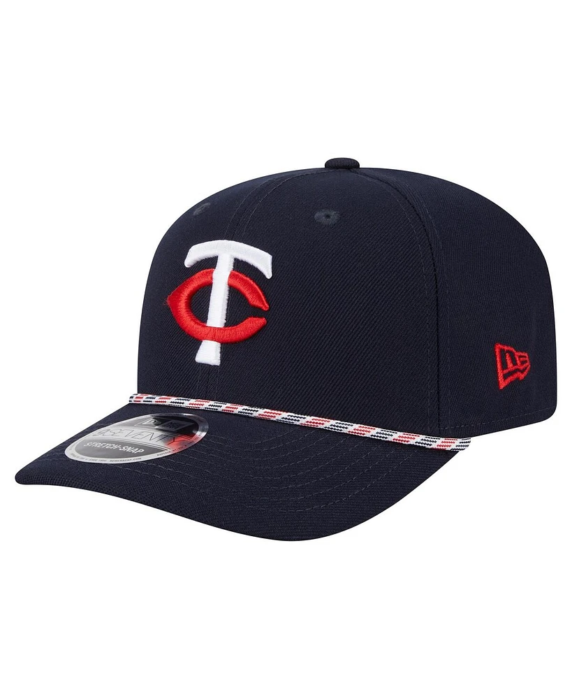 New Era Men's Navy Minnesota Twins Multi-Rope 9SEVENTY Stretch-Snap Hat