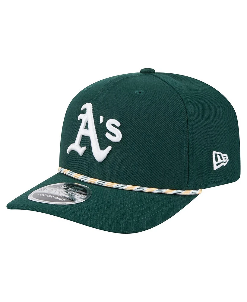 New Era Men's Green Athletics Multi-Rope 9SEVENTY Stretch-Snap Hat