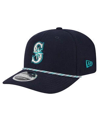 New Era Men's Navy Seattle Mariners Multi-Rope 9SEVENTY Stretch-Snap Hat