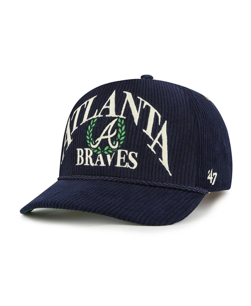 '47 Brand Men's Navy Atlanta Braves Pitchout Rope Hitch Adjustable Hat