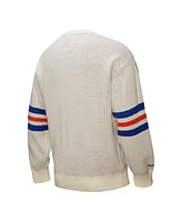 Mitchell & Ness Men's Cream New York Mets Retro Pullover Sweater