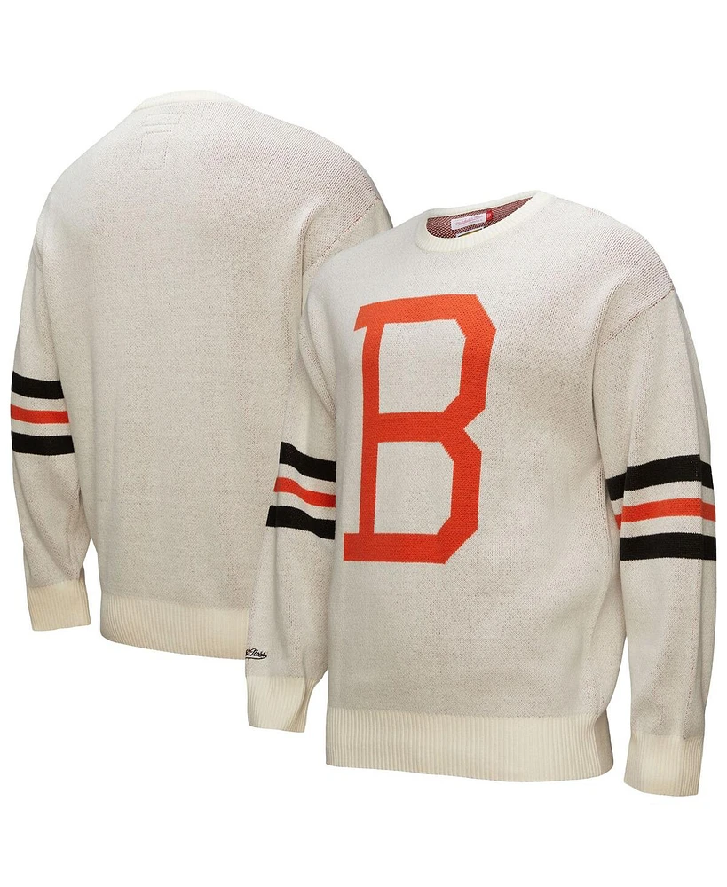 Mitchell & Ness Men's Cream Baltimore Orioles Retro Pullover Sweater