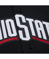 Mitchell & Ness Men's Black Ohio State Buckeyes On The Clock Full-Button Fashion Jersey