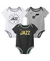 Nike Baby Boys and Girls Utah Jazz Bodysuit Pack of 3