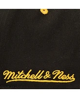 Mitchell & Ness Men's Black/Gold Los Angeles Lakers Backside Script 2-Tone Pro Crown Adjustable Hat