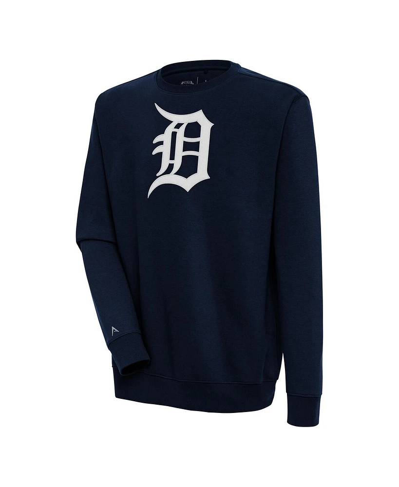 Antigua Men's Navy Detroit Tigers Victory Pullover Sweatshirt