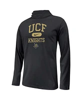 Nike Big Boys and Girls Black Ucf Knights Stacked Logo Hoodie Long Sleeve T-Shirt