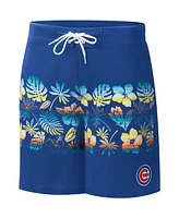 G-iii Sports by Carl Banks Men's Royal Chicago Cubs Breeze Volley Swim Shorts