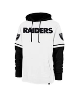 '47 Brand Men's White Las Vegas Raiders Trifecta Shortstop Pullover Hoodie