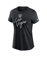 Nike Women's Black Las Vegas Raiders Team City Roll T-Shirt