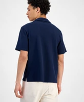 Sun + Stone Men's Waffle-Knit Button-Down Shirt, Exclusively at Macy's
