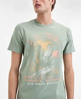 Sun + Stone Men's Surf Club Short Sleeve Graphic Crewneck T-Shirt, Exclusively at Macy's