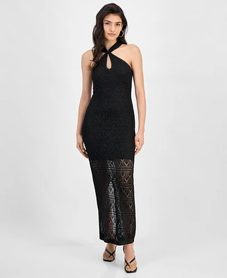Guess Women's Cynthia Crossover Halter Maxi Dress
