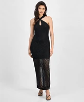 Guess Women's Cynthia Crossover Halter Maxi Dress