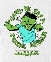 Fifth Sun Men's Minecraft Movie Zombie Problem Short Sleeve T-Shirt
