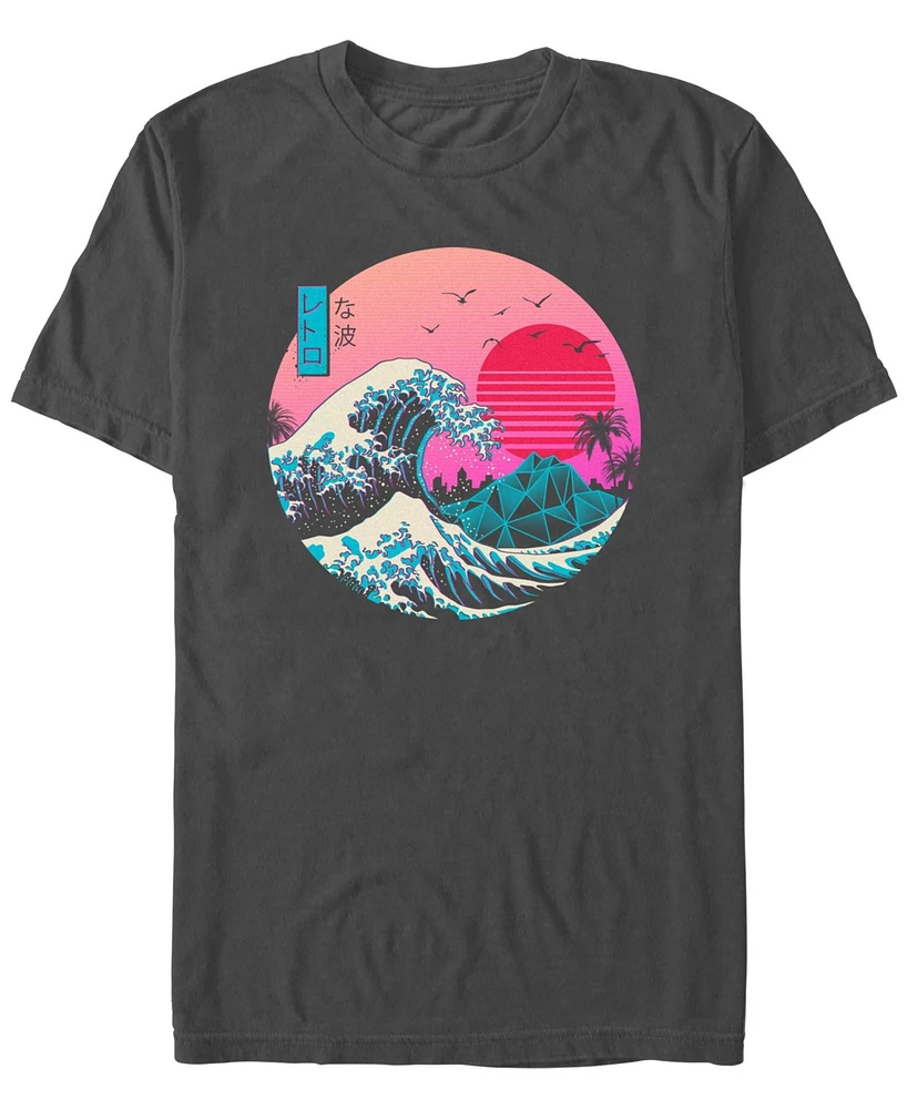 Design By Humans Men's The Great Retro Wave Short Sleeve T-Shirt