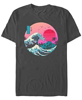 Design By Humans Men's The Great Retro Wave Short Sleeve T-Shirt