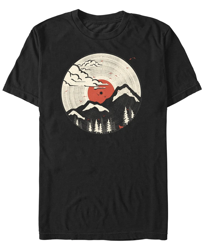 Design By Humans Men's Mtn Lp Short Sleeve T-Shirt