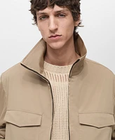 Mango Men's Regular-Fit Cotton Jacket