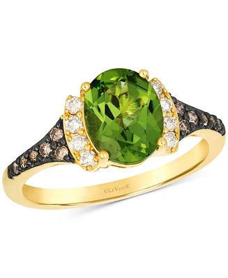 Le Vian Green Apple Peridot (1-3/4 ct. t.w.) & Diamond (1/5 ct. t.w.) Ring in 14k Gold